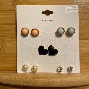 Stud Earrings (Set of 5)